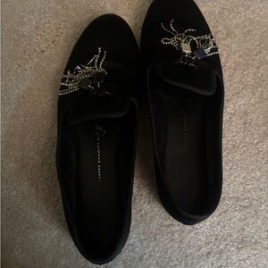Giuseppe Zanotti Black Embellished Flats